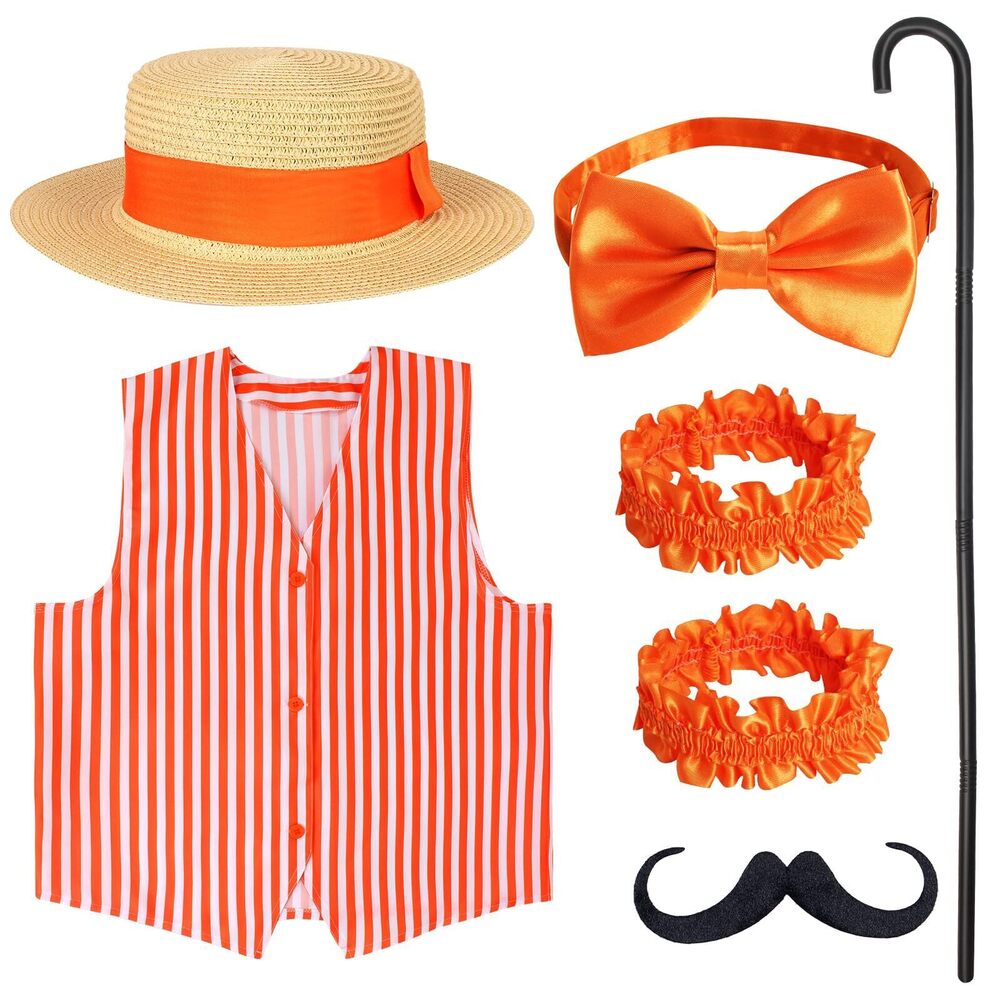 9621 6 Pieces Barbershop Quartet Costume-carnival Barker